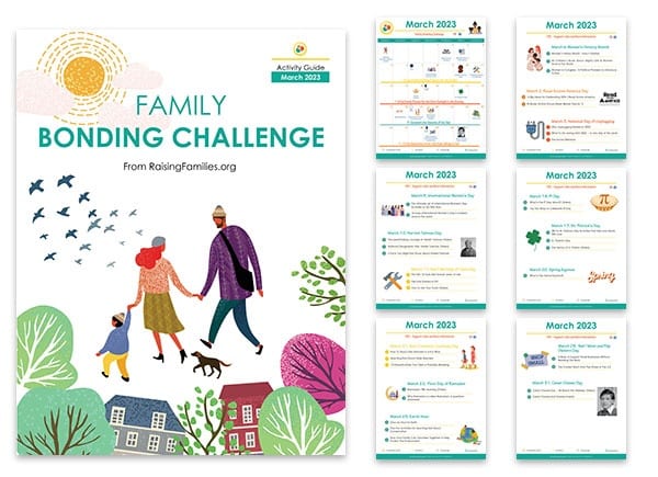 Family Bonding Challenge Calendar January 2023