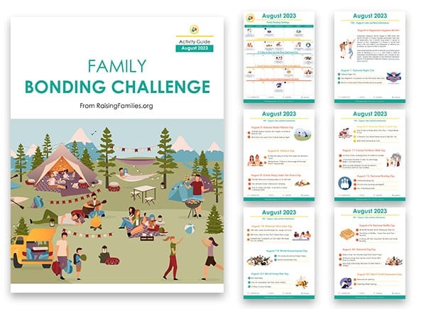 Family Bonding Challenge Calendar January 2023